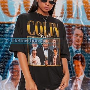 COLIN FIRTH Vintage Shirt, Colin Firth Homage Tshirt, Colin Firth Fan Tees, Colin Firth Retro 90s Sweater, Actor Colin Firth Merch Gift