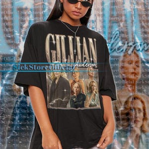 GILLIAN ANDERSON Vintage Shirt, Gillian Anderson Homage Tshirt, Gillian Anderson Fan Tees, Gillian Anderson Retro 90s Sweater Merch #SAF