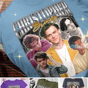 CHRIstoppher Briney Vintage-Shirt, Christopher Briney Tshirt, Christopher Briney Retro 90er Jahre Pullover Bild 3