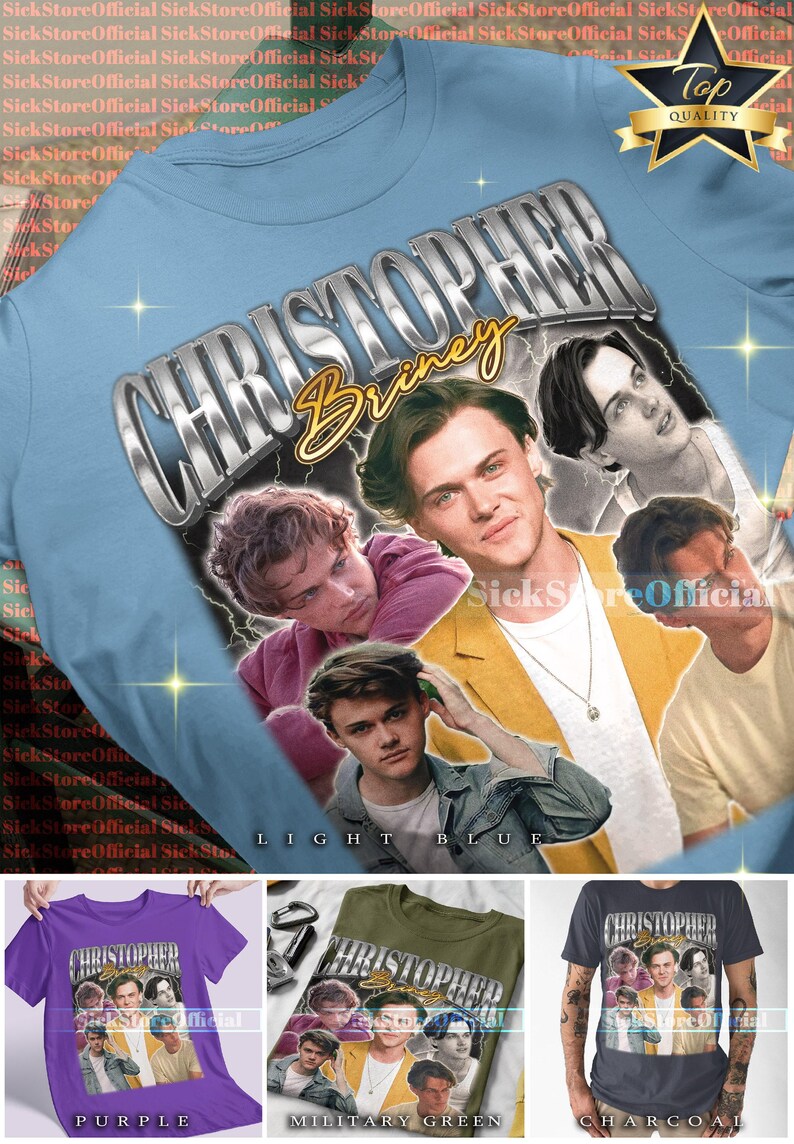 CHRIstoppher Briney Vintage-Shirt, Christopher Briney Tshirt, Christopher Briney Retro 90er Jahre Pullover Bild 3