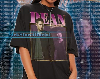 DEAN WINCHESTER Shirt, Supernatural Dean Winchester Tshirt, Dean Winchester Supernatural Shirt, Jensen Ackles Actor Retro Shirt #tpc