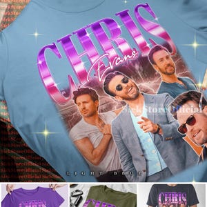 CHRIS EVANS Vintage Shirt, Chris Evans Homage Tshirt, Chris Evans Fan Tees, Chris Evans Retro 90s Sweater, Actor Chris Evans Gift #ari