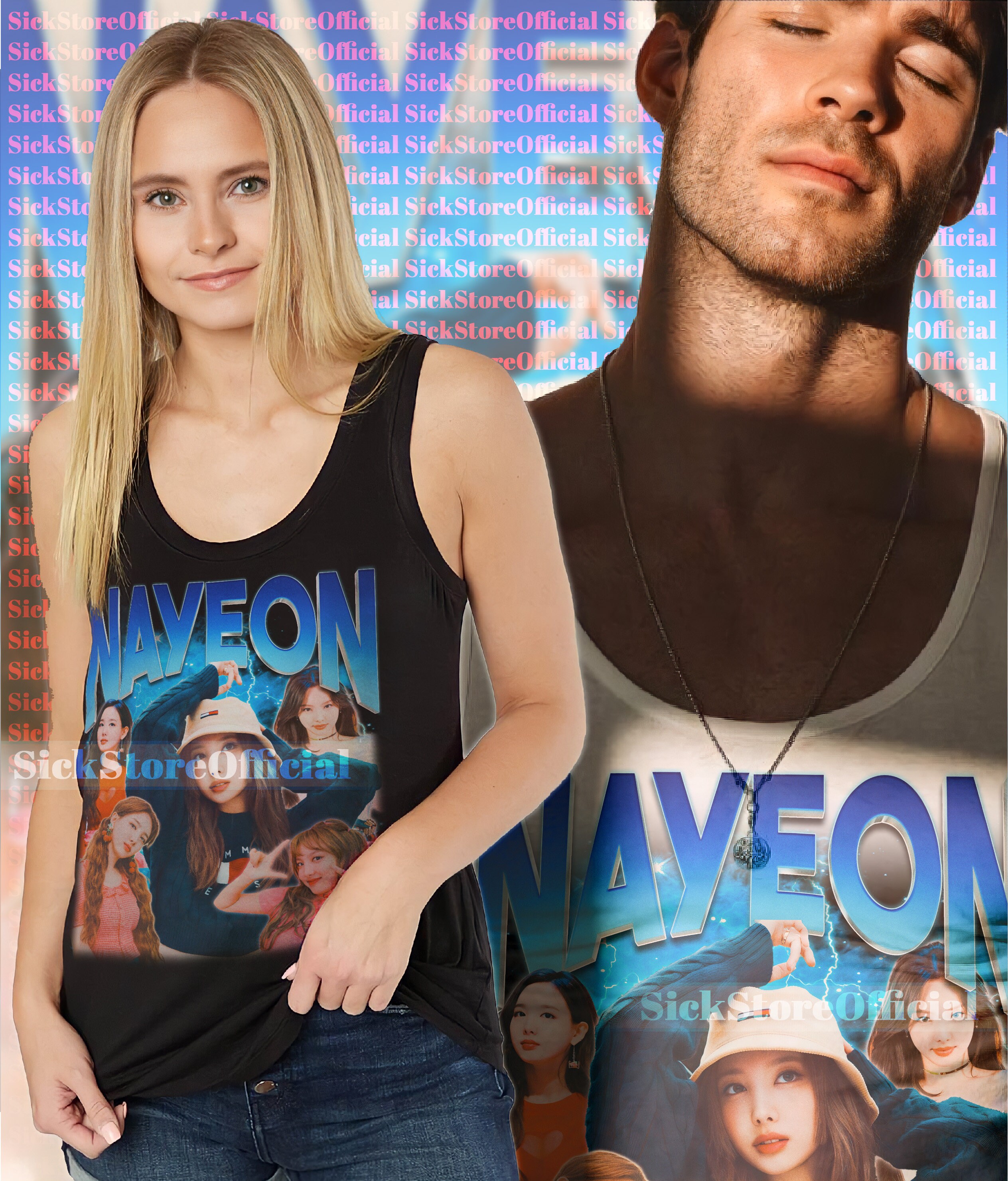 NAYEON TWICE グループガールバンドシャツ、Nayeon Twice ヴィンテージ