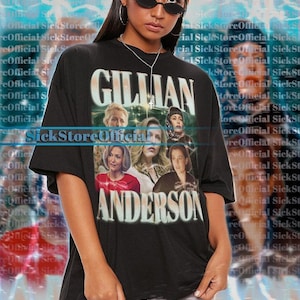 GILLIAN ANDERSON Vintage Shirt, Gillian Anderson Homage Tshirt, Gillian Anderson Fan Tees, Gillian Anderson Retro 90s Sweater Merch #SAF