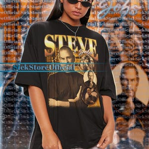 STEVE JOBS Vintage Shirt, Steve Jobs Homage Tshirt, Steve Jobs CEO, The Man in the Machine Entrepreneur Tee, Rich Shirt, Steve Jobs Apple