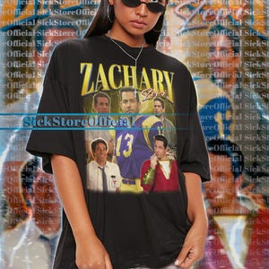 ZACHARY LEVI Vintage Shirt, Zachary Levi Homage Tshirt, Zachary Levi Fan Tees, Zachary Levi Retro 90s Sweater, Movie Zachary Levi Merch Gift
