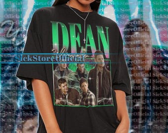 DEAN WINCHESTER Shirt, Supernatural Dean Winchester Tshirt, Dean Winchester Supernatural Shirt, Jensen Ackles Actor Retro Shirt Gift #saf