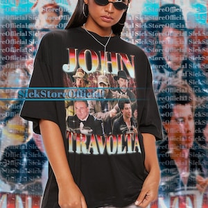 JOHN TRAVOLTA Vintage Shirt, John Travolta Homage Tshirt, John Travolta Fan Tees, John Travolta Retro 90s Sweater, John Travolta Gift  #SAF