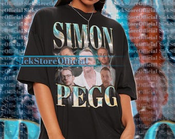 SIMON PEGG Shirt, Simon Pegg Tshirt, Simon Pegg Bootleg Tees, Simon Pegg Retro 90s Sweater, Simon Pegg Merch Gift #saf #tpc