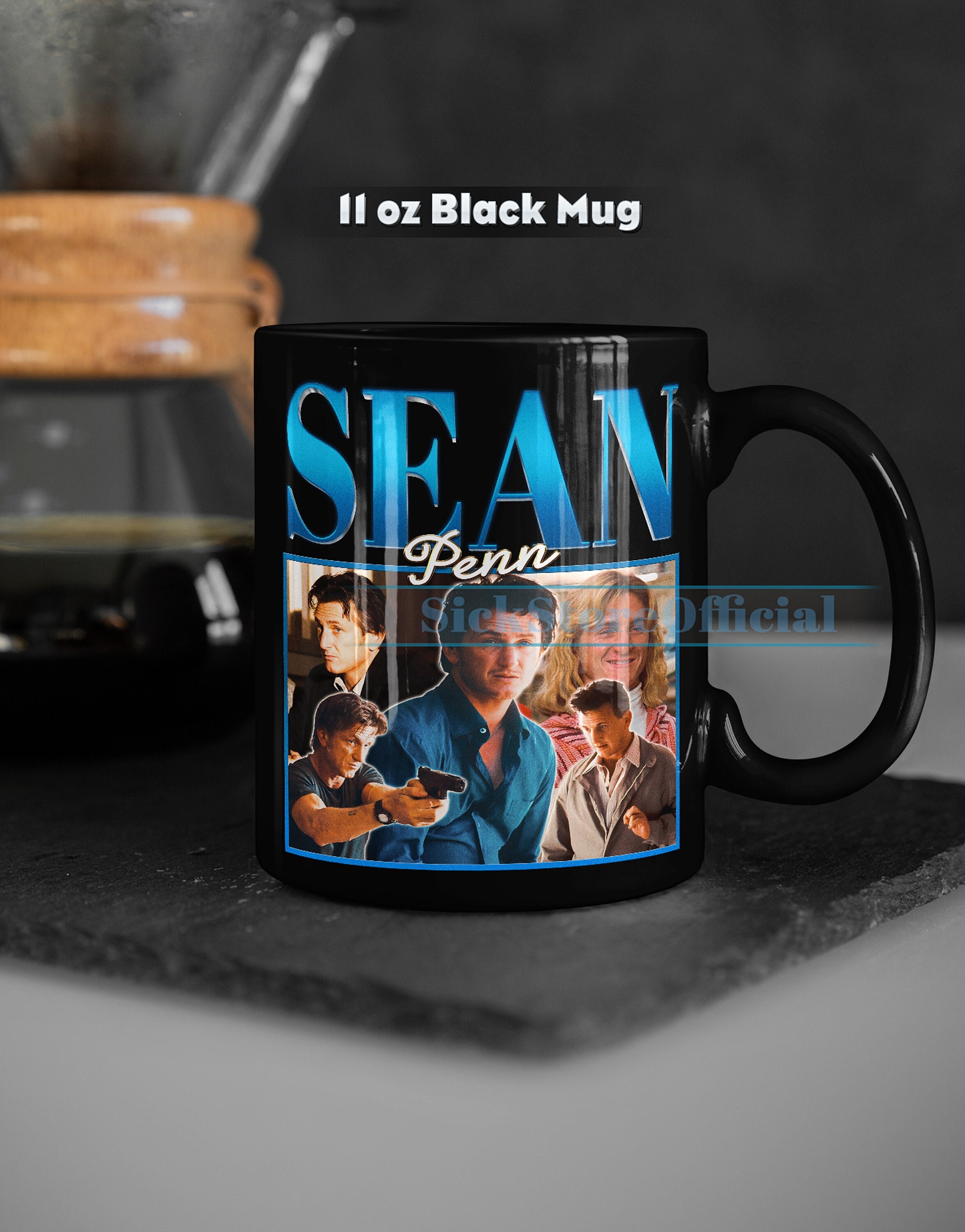 SEAN PENN Coffee Mug, Sean Penn Tea Mug, Sean Penn Drinkware, Sean Penn Mug, Sean Penn Merch Gift, Actor Sean Penn Movies Mug