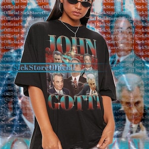 JOHN GOTTI Vintage Shirt, John Gotti Homage Tshirt, John Gotti Fan Tees, John Gotti Retro 90s Sweater, John Gotti Merch Gift #saf