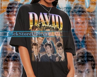 DAVID TENNANT Vintage Tshirt, David Tennant Homage Shirt, David Tennant Fan Tees, David Tennant Retro 90s Sweater, David Tennant Gift #ari