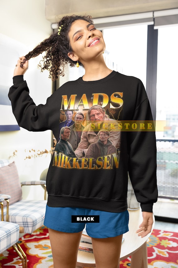 MADS MIKKELSEN Vintage Sweatshirt Mads Mikkelsen Homage Sweater Mads Mikkelsen Fan Mads Mikkelsen Retro 90s Sweater Mads Mikkelsen Merch Etsy