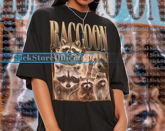 RACCOON Vintage Shirt, Raccoon Homage Tshirt, Raccoon Fan Tees, Raccoon Retro 90s Sweater, Raccoon Tanuki Shirt, Funny Raccoon Cute Shirt