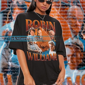 ROBIN WILLIAMS Vintage Shirt, Robin Williams Homage Tshirt, Robin Williams Fan Tees, Robin Williams Retro 90s Sweater, Robin Williams Merch