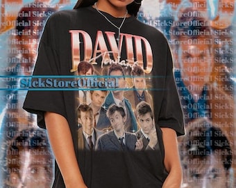 DAVID TENNANT Vintage Tshirt, David Tennant Homage Shirt, David Tennant Retro Tees, David Tennant Retro 90s Sweater, David Tennant Gift #ari