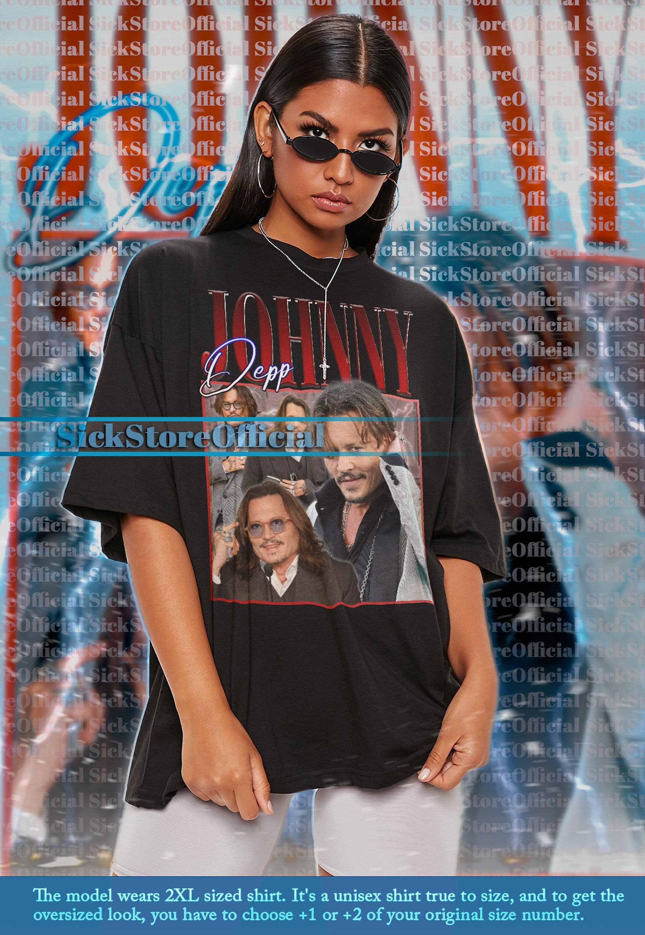 Johnny depp ジョニーデップ (古着) Tシャツ ジョニー デップ フォトプリントTシャツ メンズS 古着 Johnny Depp