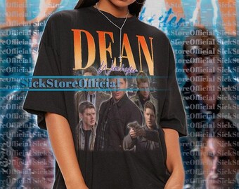 Camiseta de DEAN WINCHESTER, camiseta de Dean Winchester sobrenatural, camiseta de Dean Winchester sobrenatural, camiseta retro del actor Jensen Ackles, #tpc