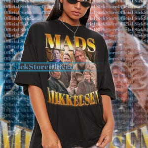 MADS MIKKELSEN Vintage Shirt, Mads Mikkelsen Homage Tshirt, Mads Mikkelsen Fan Tees, Mads Mikkelsen Retro 90s Sweater, Mads Mikkelsen Merch