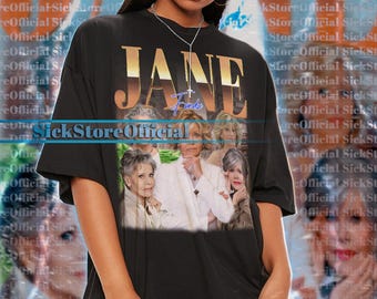 JANE FONDA Vintage Shirt, Jane Fonda Homage Tshirt, Jane Fonda Fan Tees, Jane Fonda Retro 90s Sweater, Jane Fonda Throwback #tpc