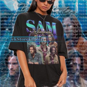 SAM WINCHESTER Shirt, Supernatural Dean Winchester Tshirt, Dean Winchester Supernatural Shirt, Jensen Ackles Actor Retro Shirt #saf