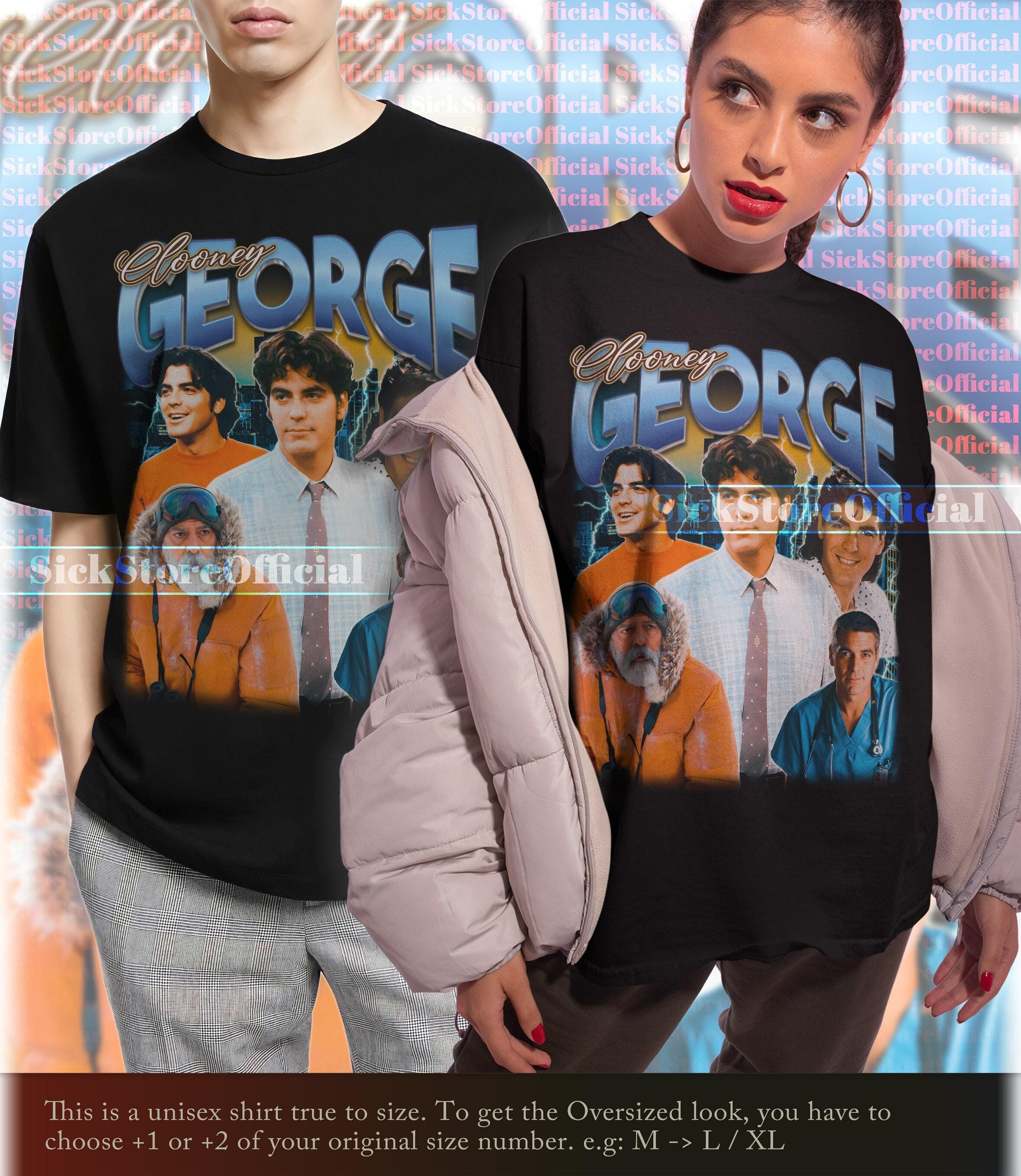 GEORGE CLOONEY Vintage Shirt, Clooney Merch Gift, George Clooney Homage ...