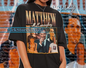 MATTHEW MCCONAUGHEY Vintage Shirt, Matthew McConaughey Homage Tshirt Fan Tees, Matthew Retro 90s Sweater, McConaughey Merch Gift