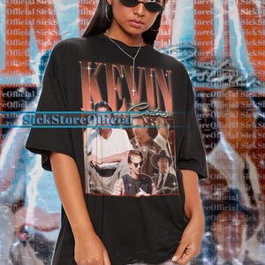 Vintage KEVIN COSTNER-shirt | Kevin Costner Hommage Retro | T-shirts Kevin Costner | Kevin Costner-sweater jaren 90 | Kevin Costner-merchandisecadeau #veilig