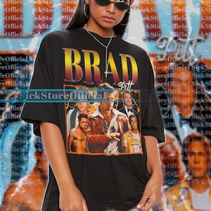 BRAD PITT Vintage Shirt, Brad Pitt Homage Tshirt, Brad Pitt Fan Tees, Brad Pitt Retro 90s Sweater, Brad Pitt Merch Gift, Brad Pitt Film Tees