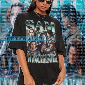 SAM WINCHESTER Shirt, Supernatural Dean Winchester Tshirt, Dean Winchester Supernatural Shirt, Jensen Ackles Actor Retro Shirt #saf