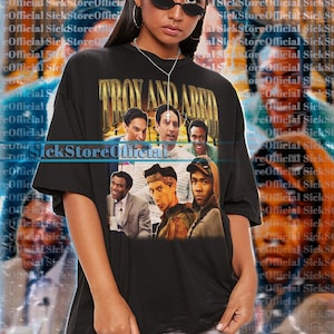 Chemise vintage TROY AND ABED, hommage à Abed Nadir, Troy et Abed dans la chemise du matin, Troy Abed dans la chemise du matin, chemise Troy Barnes drôle