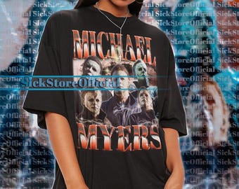 MICHAEL MYERS Movie Shirt, Michael Myers Retro Tshirt, Michael Myers Sweater, Film Michael Myers Retro, Horror Halloween #saf