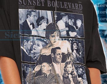 SUNSET BOULEVARD Shirt, Sunset Boulevard Tshirt, Sunset Boulevard Tees, Sunset Boulevard Retro 90s Sweater, Sunset Boulevard Merch Gift #saf