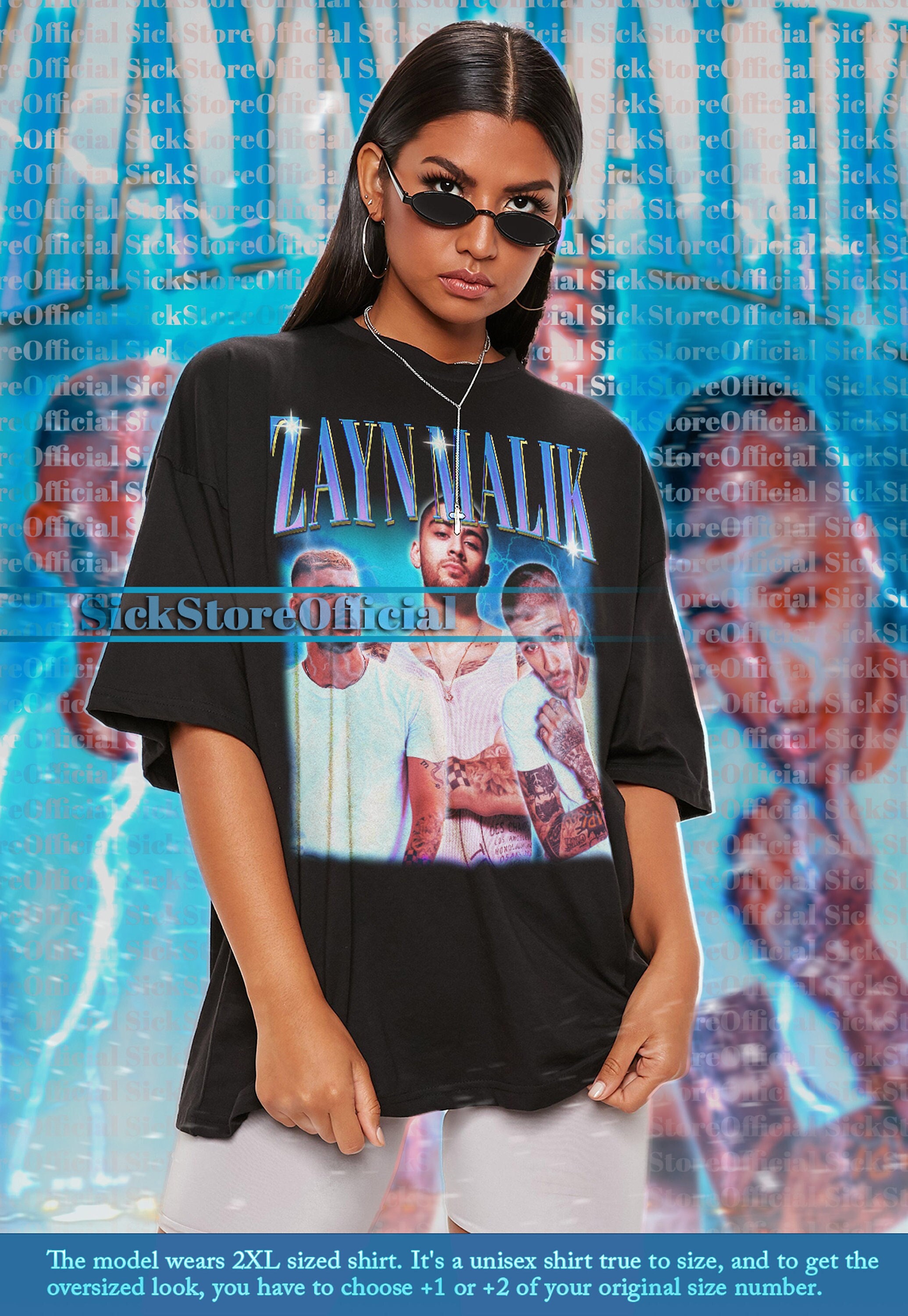 Zayn Malik Boyband Tee, Vintage 90s Homage Shirt for Fans - Bluefink