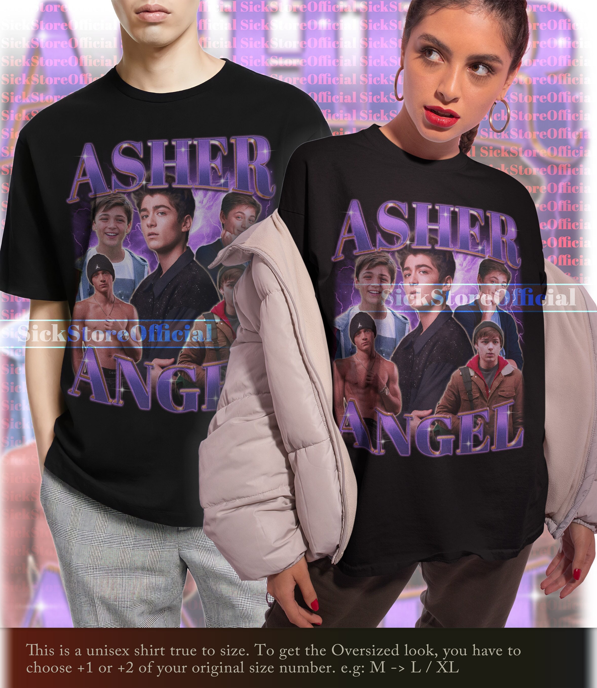 ASHER ANGEL Vintage Shirt Asher Angel Homage Tshirt Asher - Etsy