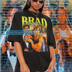 BRAD PITT Vintage Shirt, Brad Pitt Homage Tshirt, Brad Pitt Fan Tees, Brad Pitt Retro 90s Sweater, Brad Pitt Merch Gift, Brad Pitt Film Tees