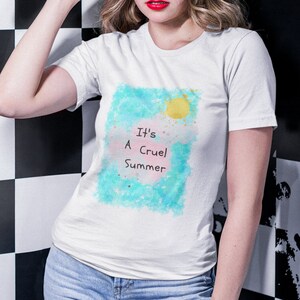 Its a cruel summer song lyrics tshirt by bananarama T-Swizzle Unisex Jersey Short Sleeve Tee butter yellow