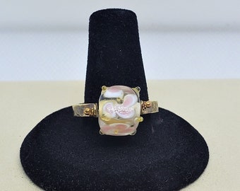 Glass Bead Spinner Ring