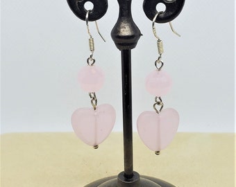 Glass and Crystal Dangle Earrings