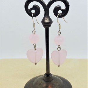 Glass and Crystal Dangle Earrings