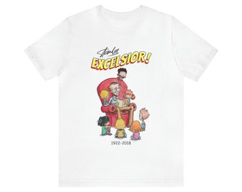 Stan Lee Excelsior Bella canvas unisex jersey T-shirt met korte mouwen