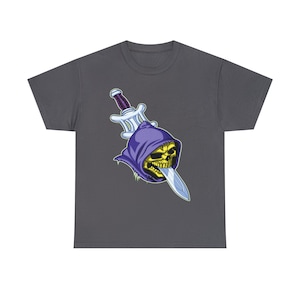Skeletor Eating He-man&#39;s  Sword Gildan Unisex Heavy Cotton Tee