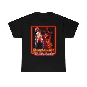 Gunpowder Milkshake - Full Front & Back Design - Gildan Unisex Heavy Cotton Tee
