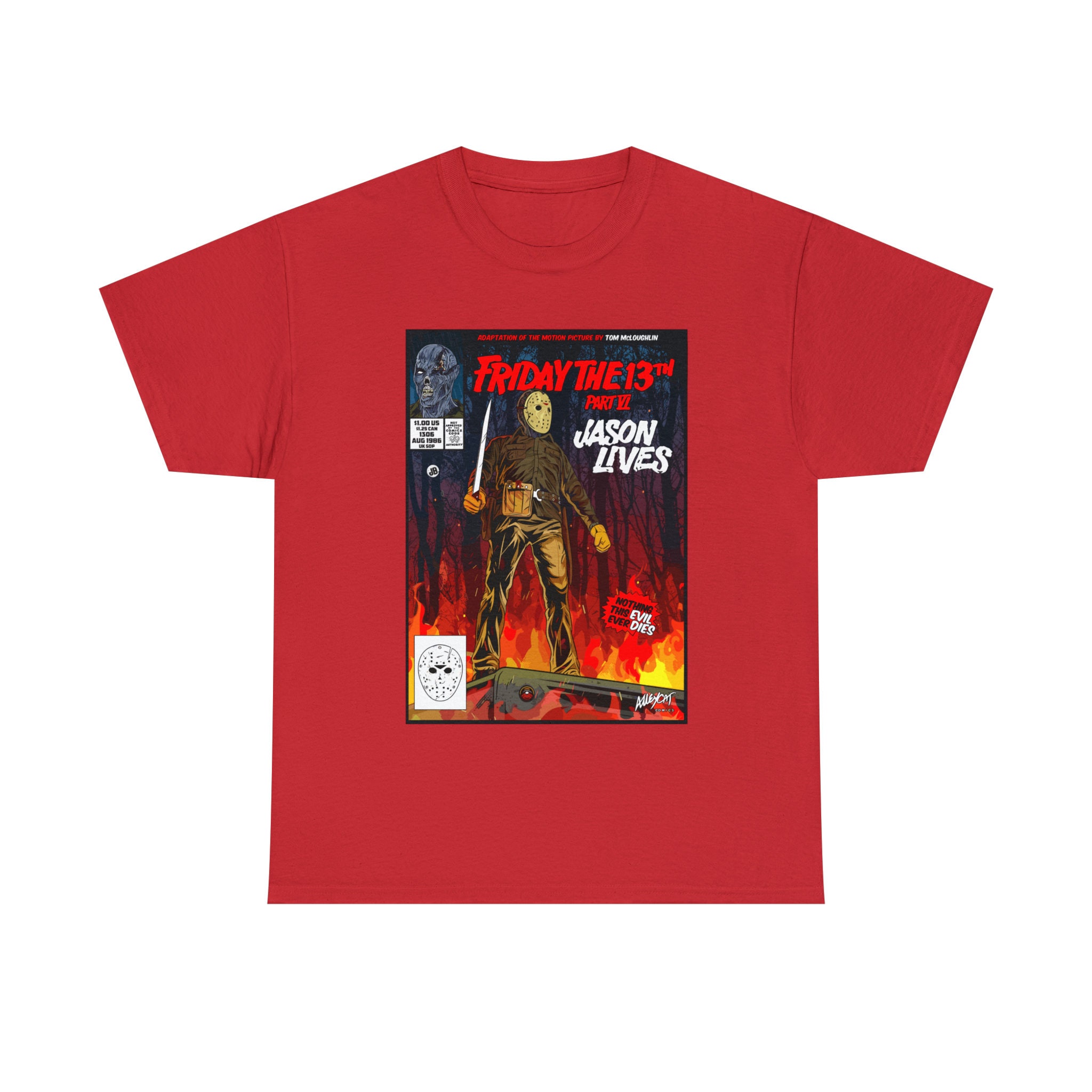 vistlip 智 the LYRE FRIDAY the 13th Tee Jason Lives - Friday the 13th Part 6 Vector Gildan Unisex Heavy