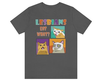 ¿Las lesbianas comen qué? Bella Canvas Jersey Unisex Camiseta de Manga Corta