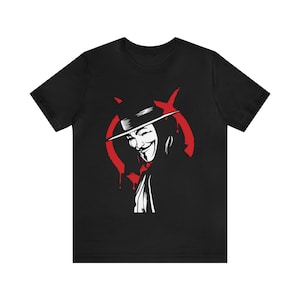 V for Vendetta Vector Bella Canvas Unisex Jersey Short Sleeve Tee