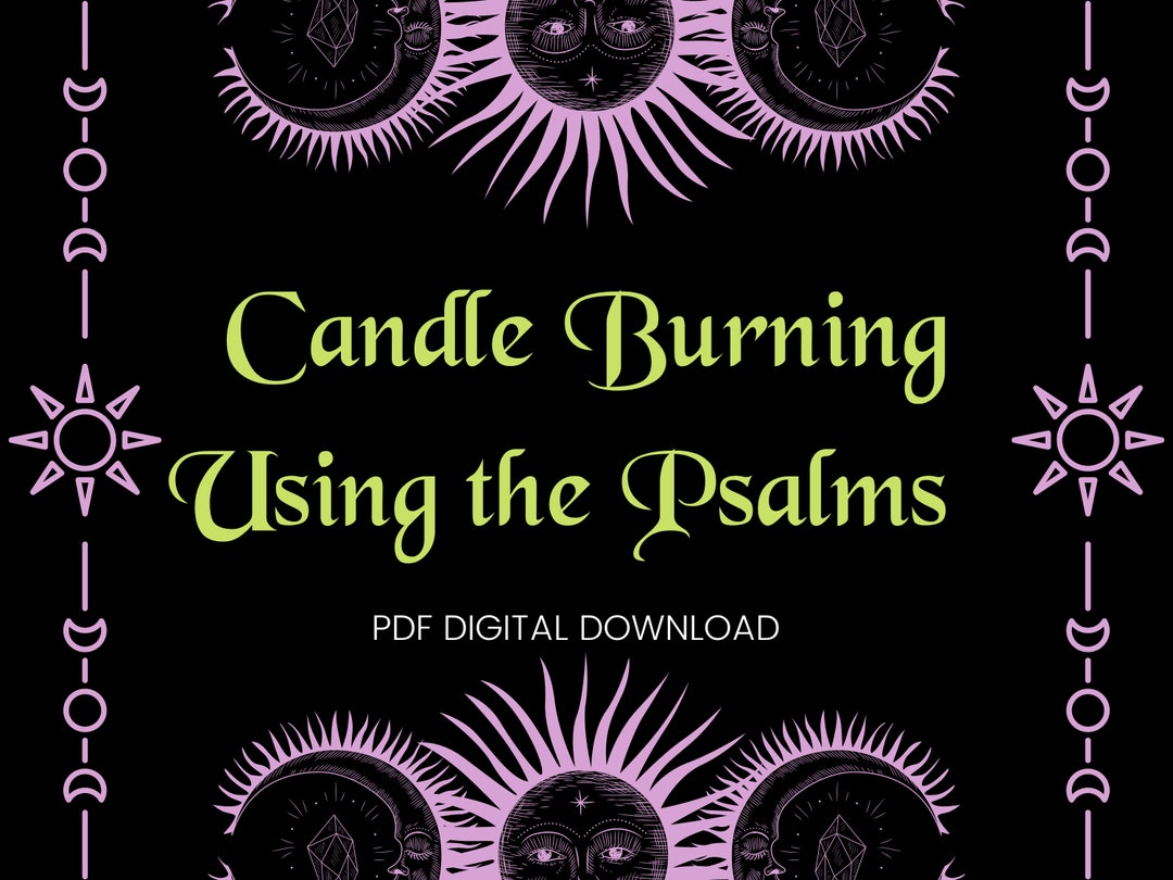 Candle Burning Using the Psalms Etsy