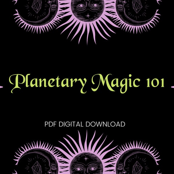 Planetary Magick 101, correspondences for the planets, planetary tarot divination