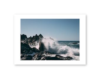 Sea Crashing in New Zealand | Wall Art | Photography by Minesh Patel