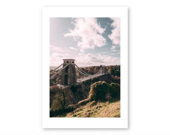Clifton Suspension Bridge on a Sunny Day | Portrait | Wall Art | Photography by Minesh Patel